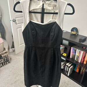 Banana Republic pencil dress, black and white size 2